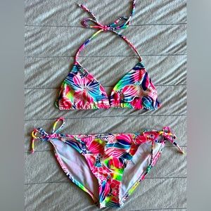 OP Neon Floral Bikini